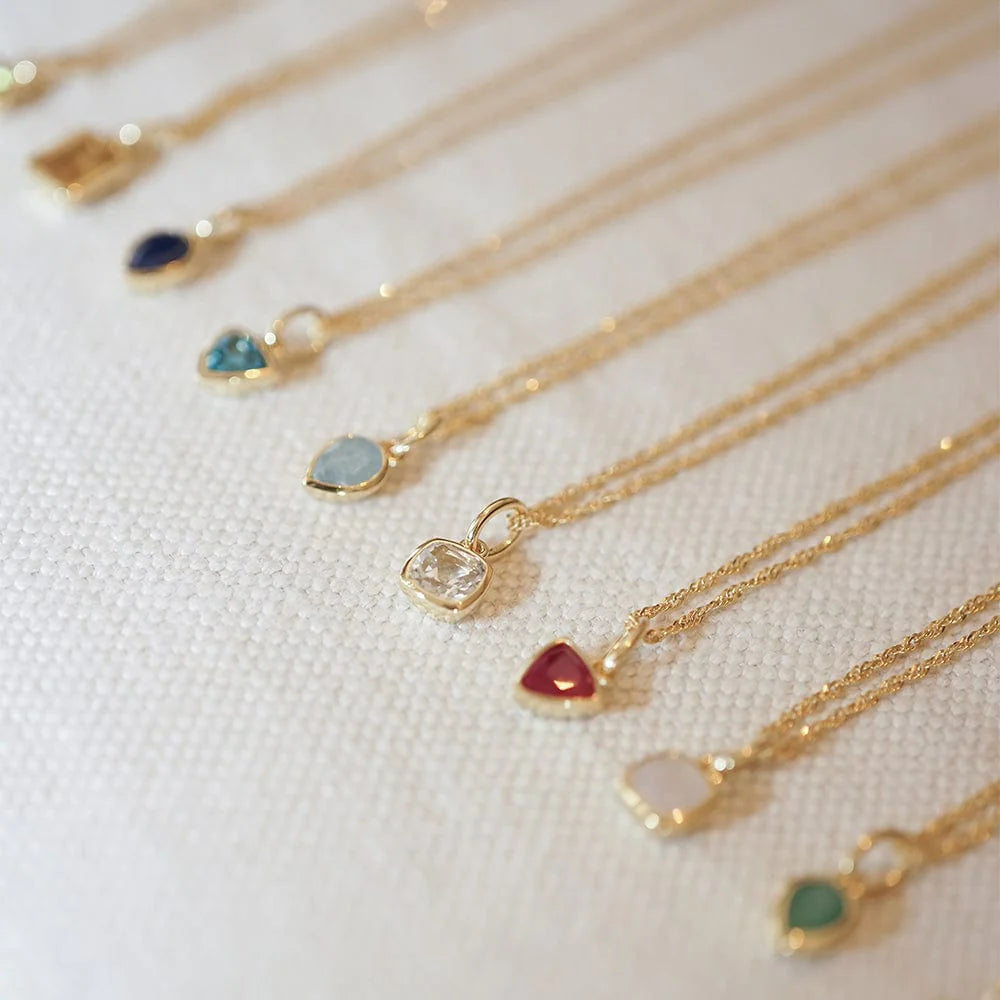 Daisy London - Birthstone Necklace - Citrine November - Gold