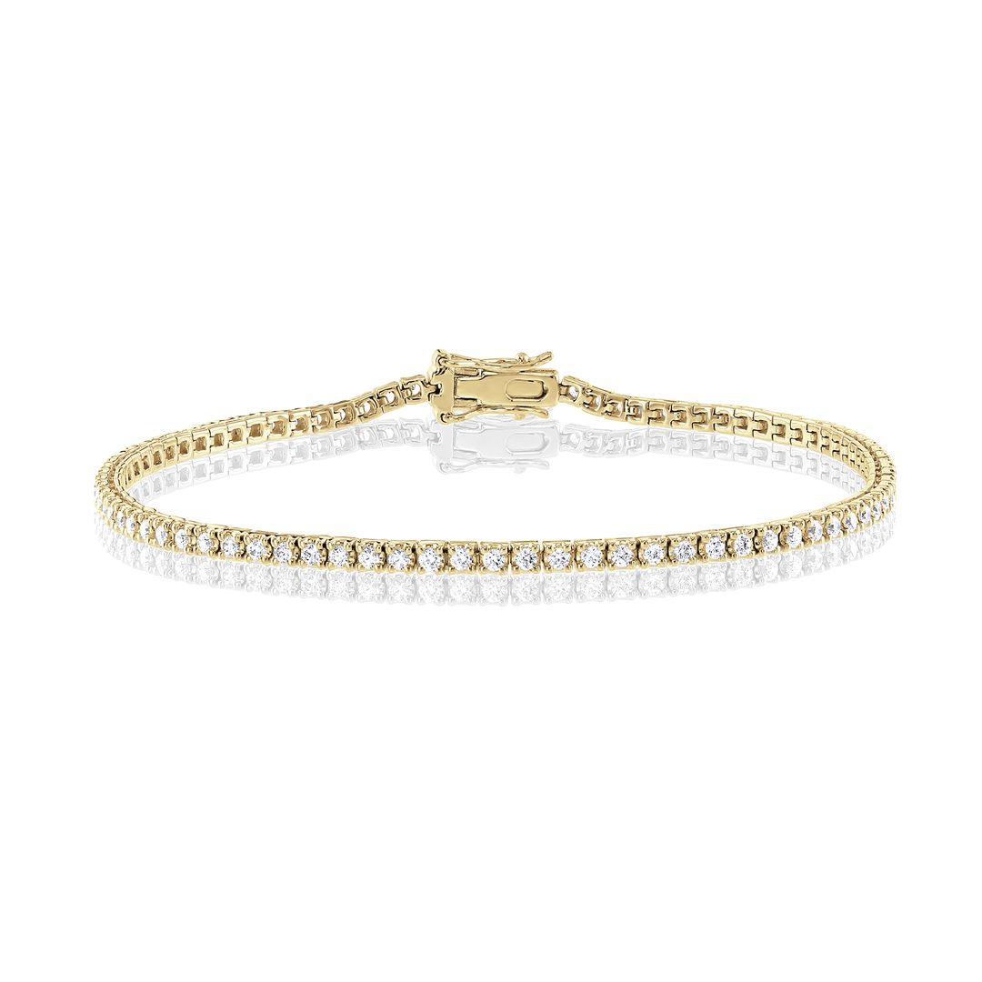 Brown & Newirth - Diamond Tennis Bracelet - 9kt Yellow Gold
