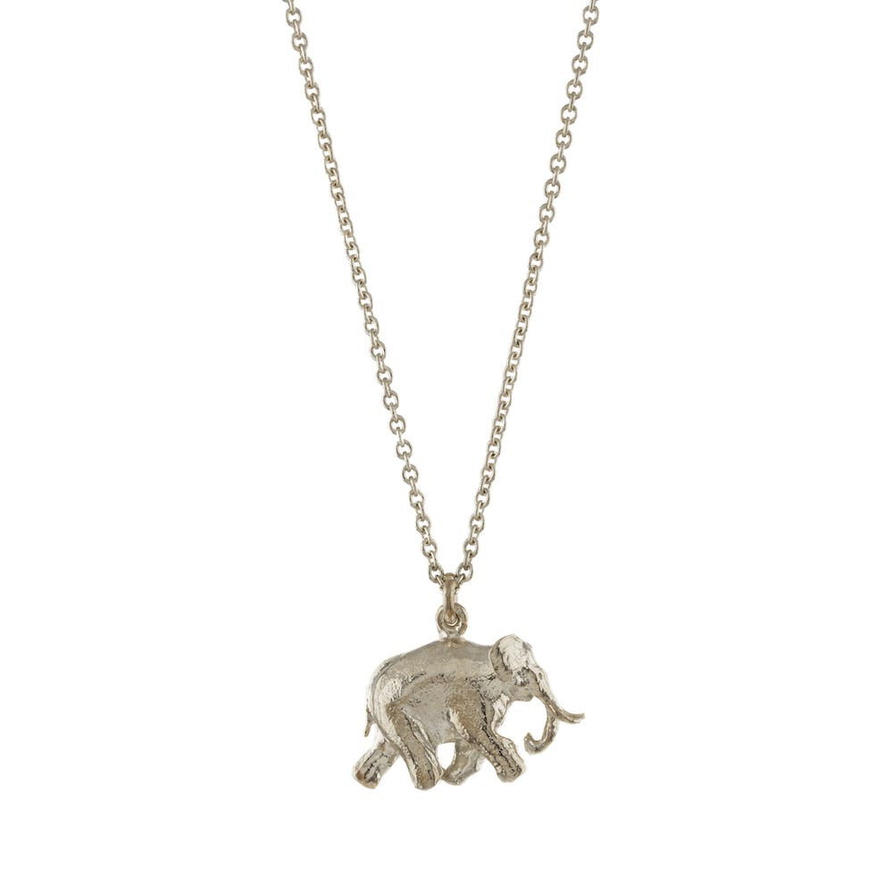 Alex Monroe - Indian Elephant Necklace - Silver