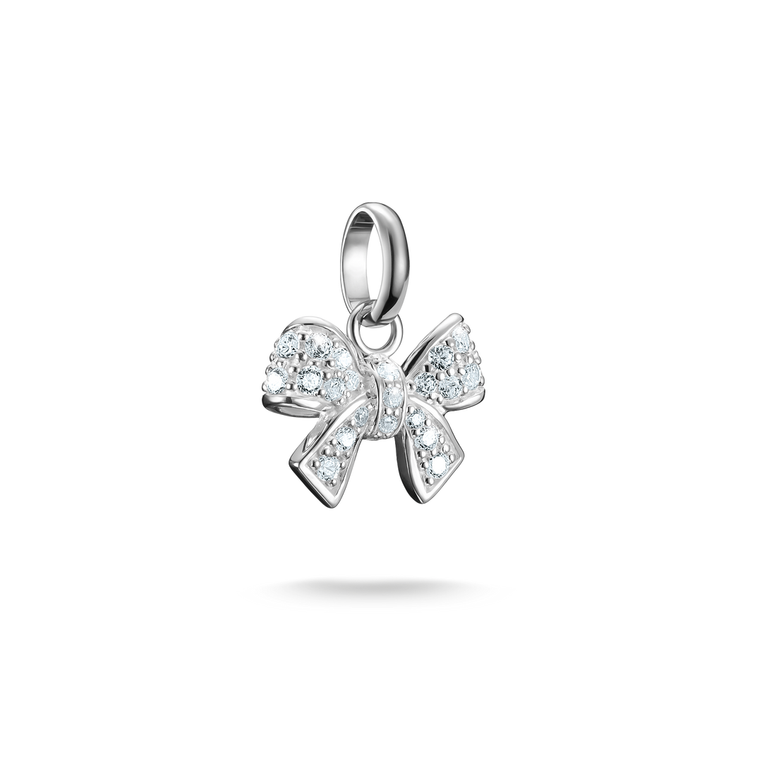Thomas Sabo - Bow with Stones Connect Charm - Silver