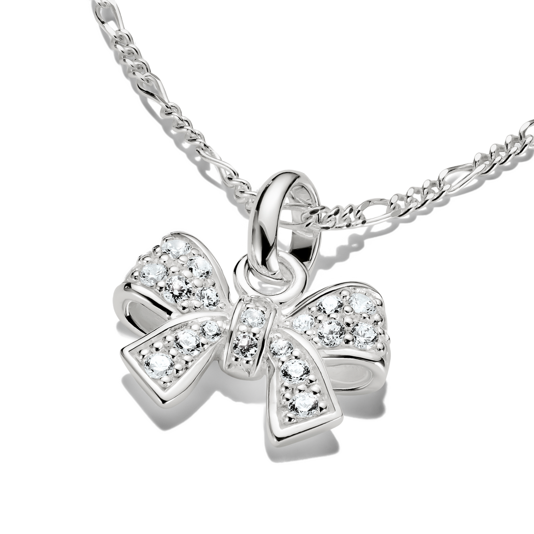 Thomas Sabo - Bow with Stones Connect Charm - Silver