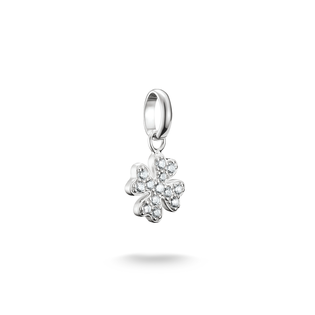 Thomas Sabo - Lucky Clover with Stones Connect Charm - Silver