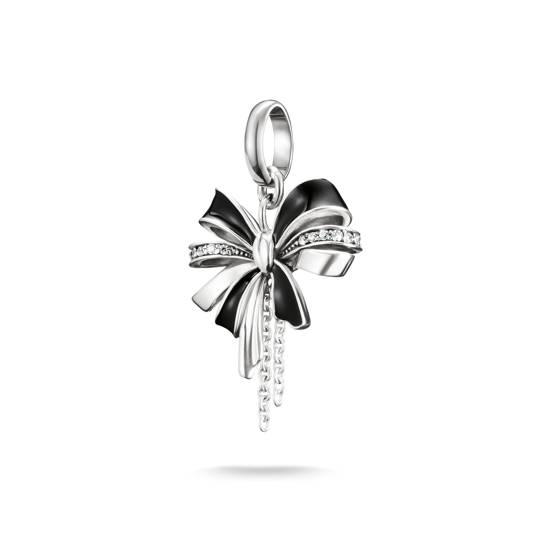 Thomas Sabo - Black Bow Connect Charm - Silver