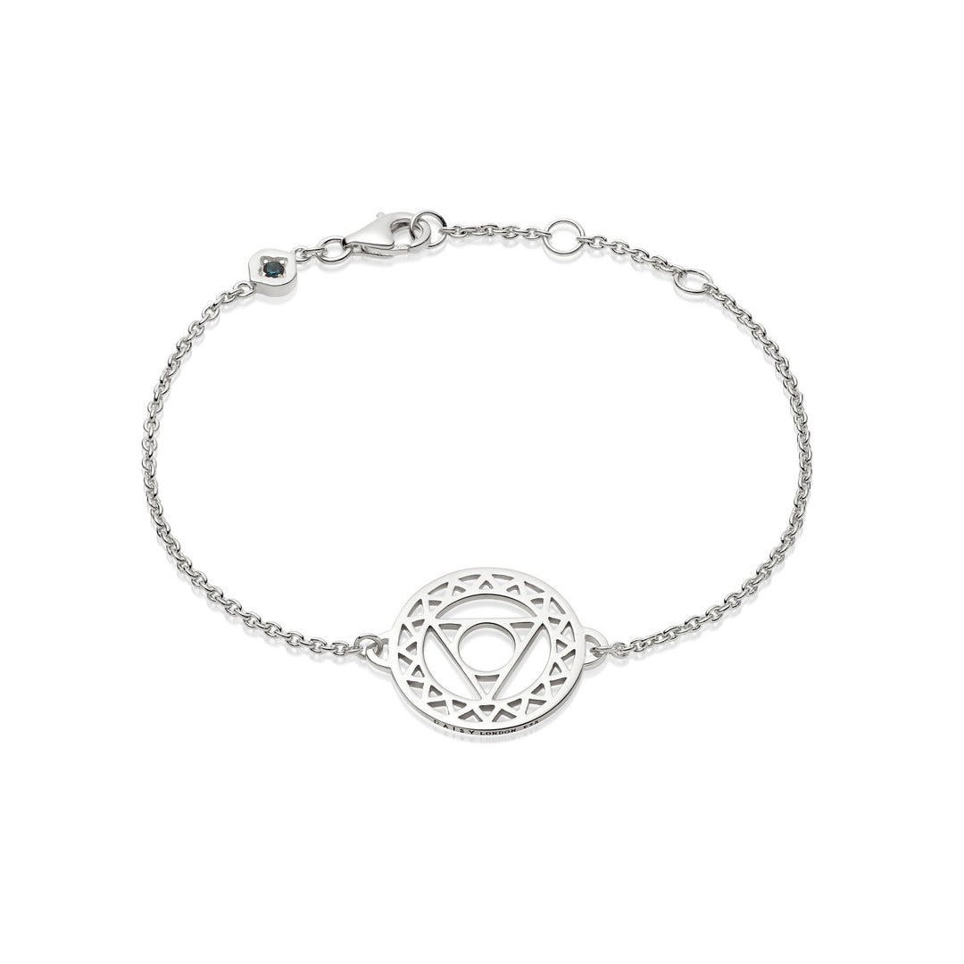 Daisy London - Throat Chakra Chain Bracelet - Silver
