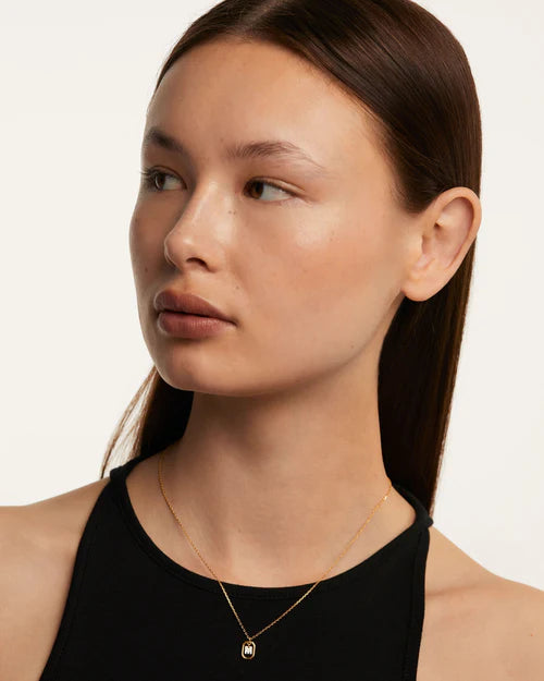 PDPAOLA - Mini Letter 'M' Necklace - Gold