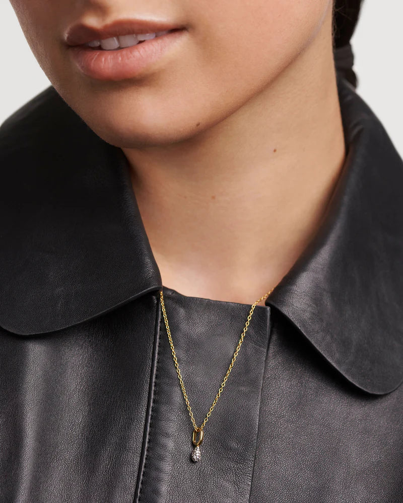 PDPAOLA - Pavé Lava Necklace - Gold