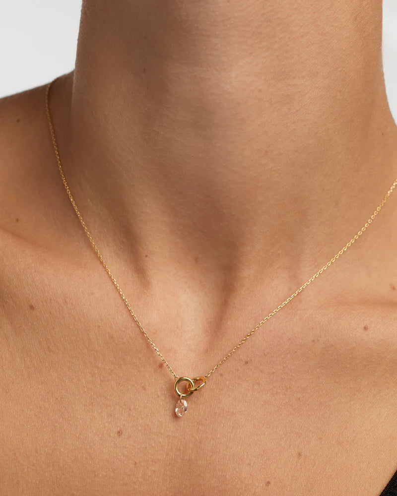 PDPAOLA - Peach Lily Necklace - Gold