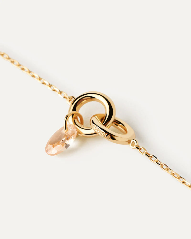 PDPAOLA - Peach Lily Necklace - Gold