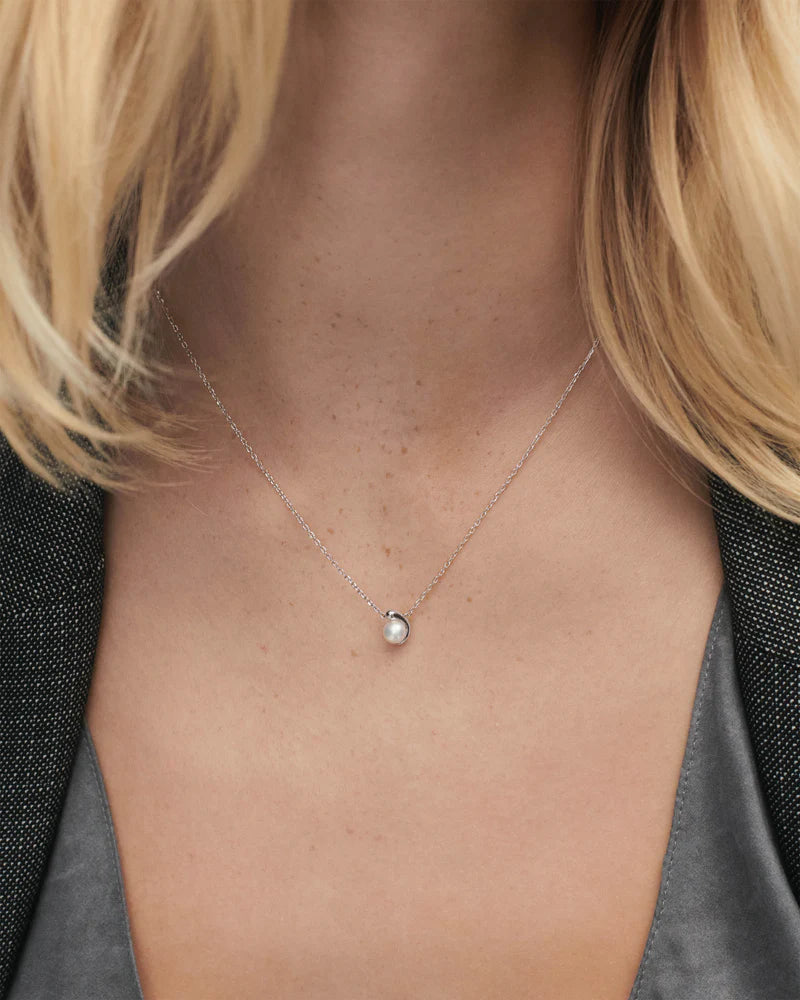 PDPAOLA - La Perla Solitary Necklace - Silver