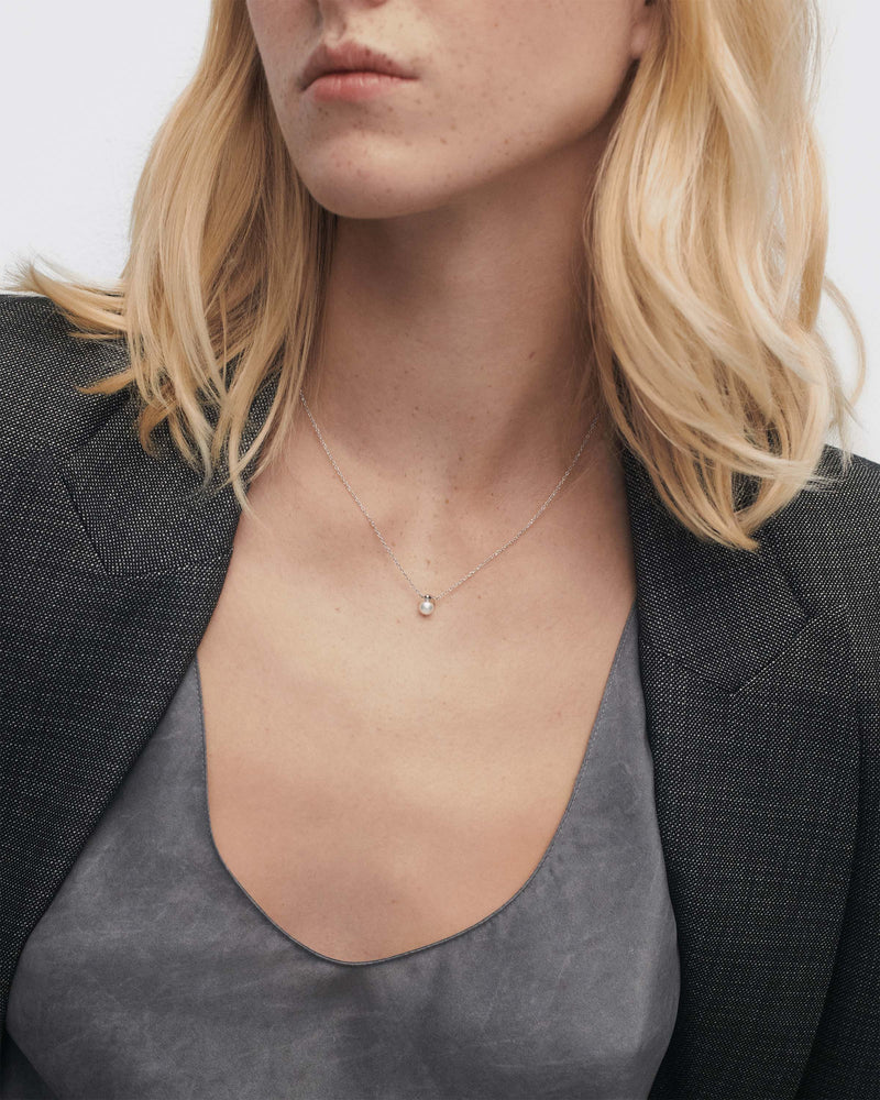 PDPAOLA - La Perla Solitary Necklace - Silver