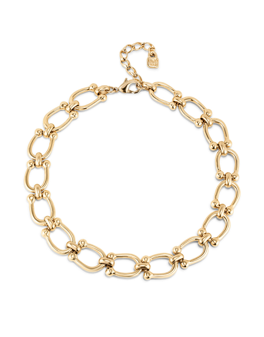 UNOde50 - Medium Sized Links Necklace - Gold