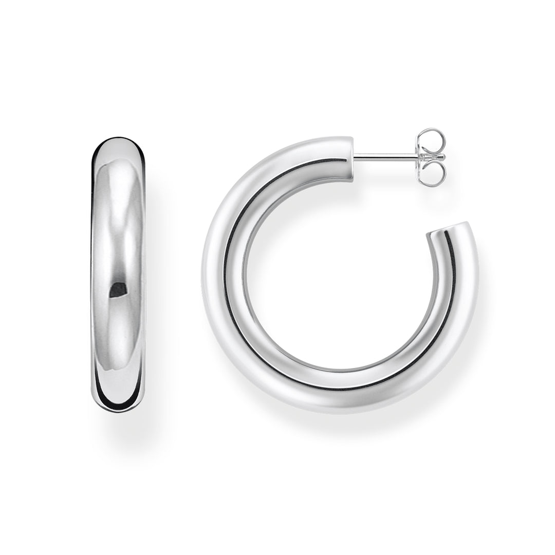 Thomas Sabo - Medium Chunky Hoop Earrings - Silver