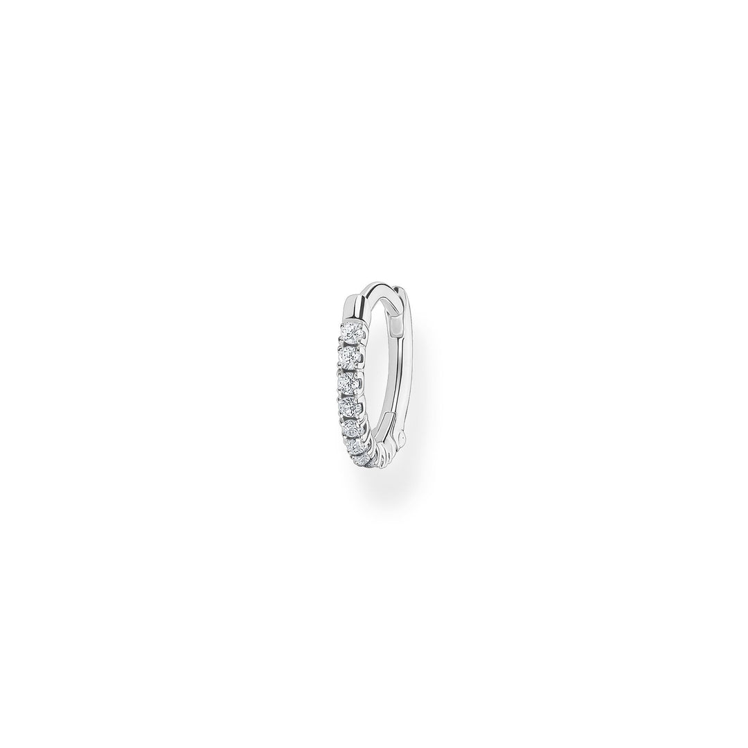 Thomas Sabo - Silver Zirconia Single Mini Hoop Earring 12mm