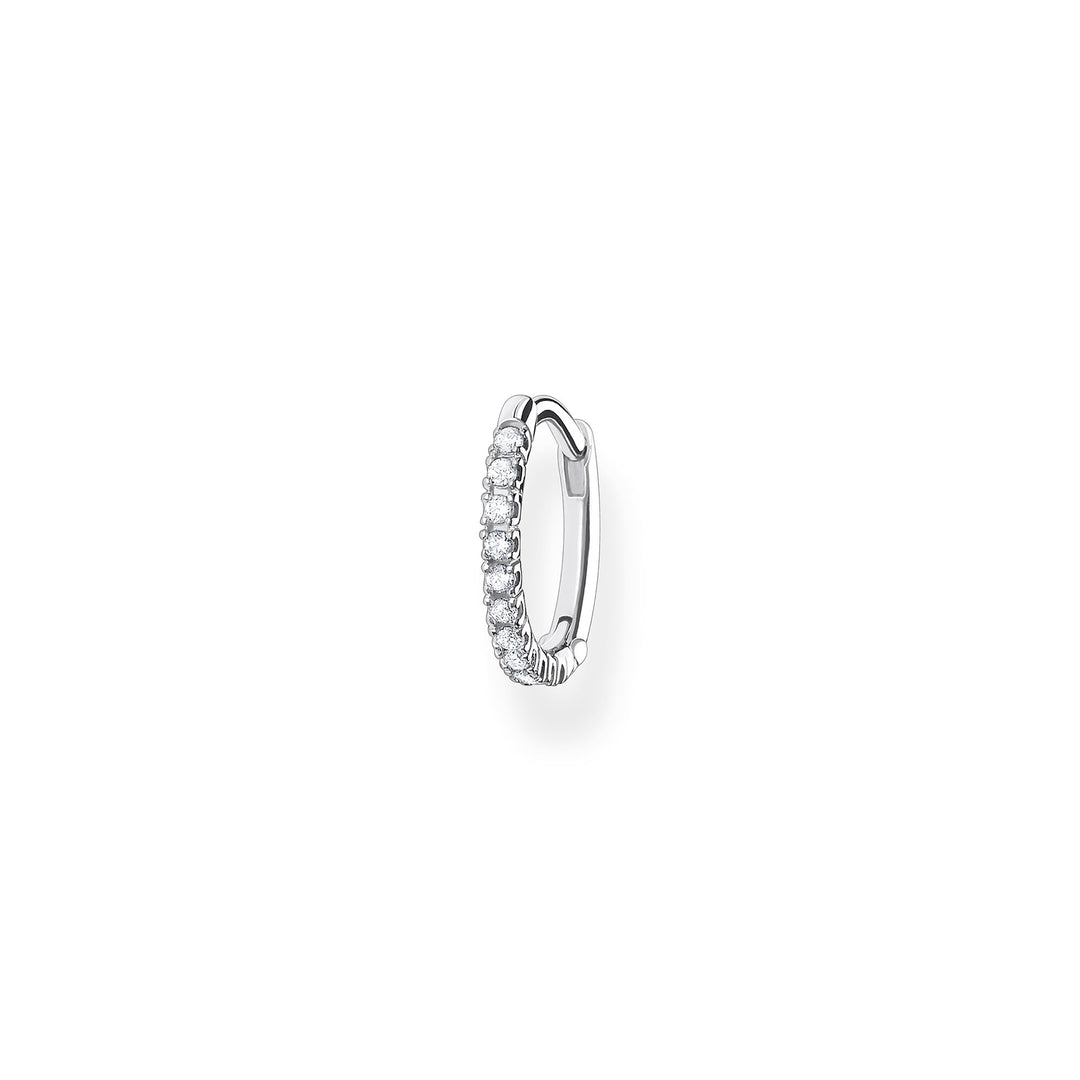 Thomas Sabo - Silver Zirconia Single Small Hoop Earring 13.5mm