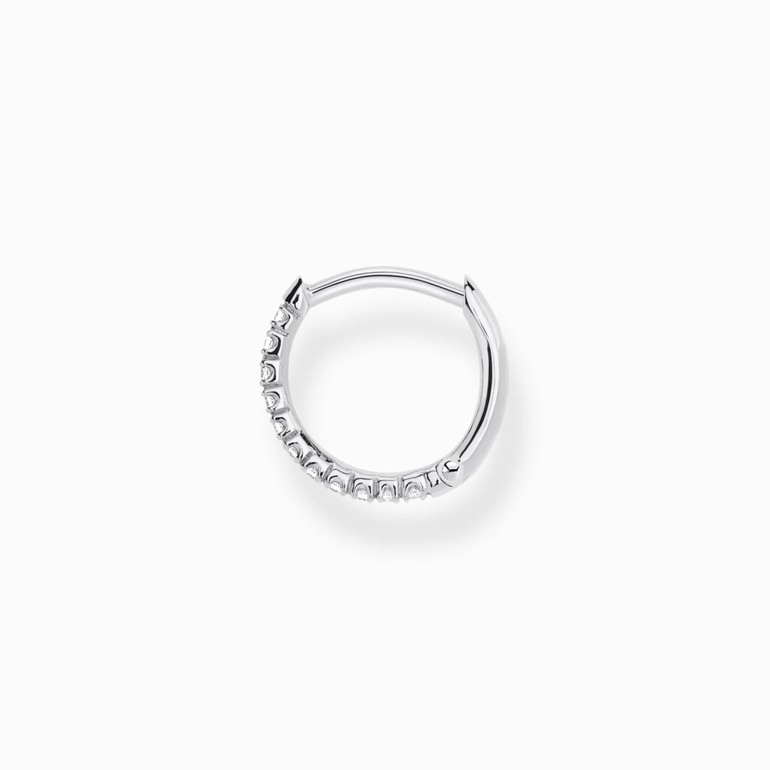 Thomas Sabo - Silver Zirconia Single Small Hoop Earring 13.5mm