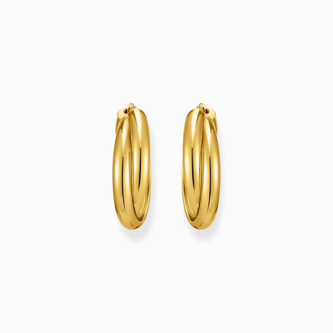 Thomas Sabo - Intertwined Big Hoop Earrings - Gold
