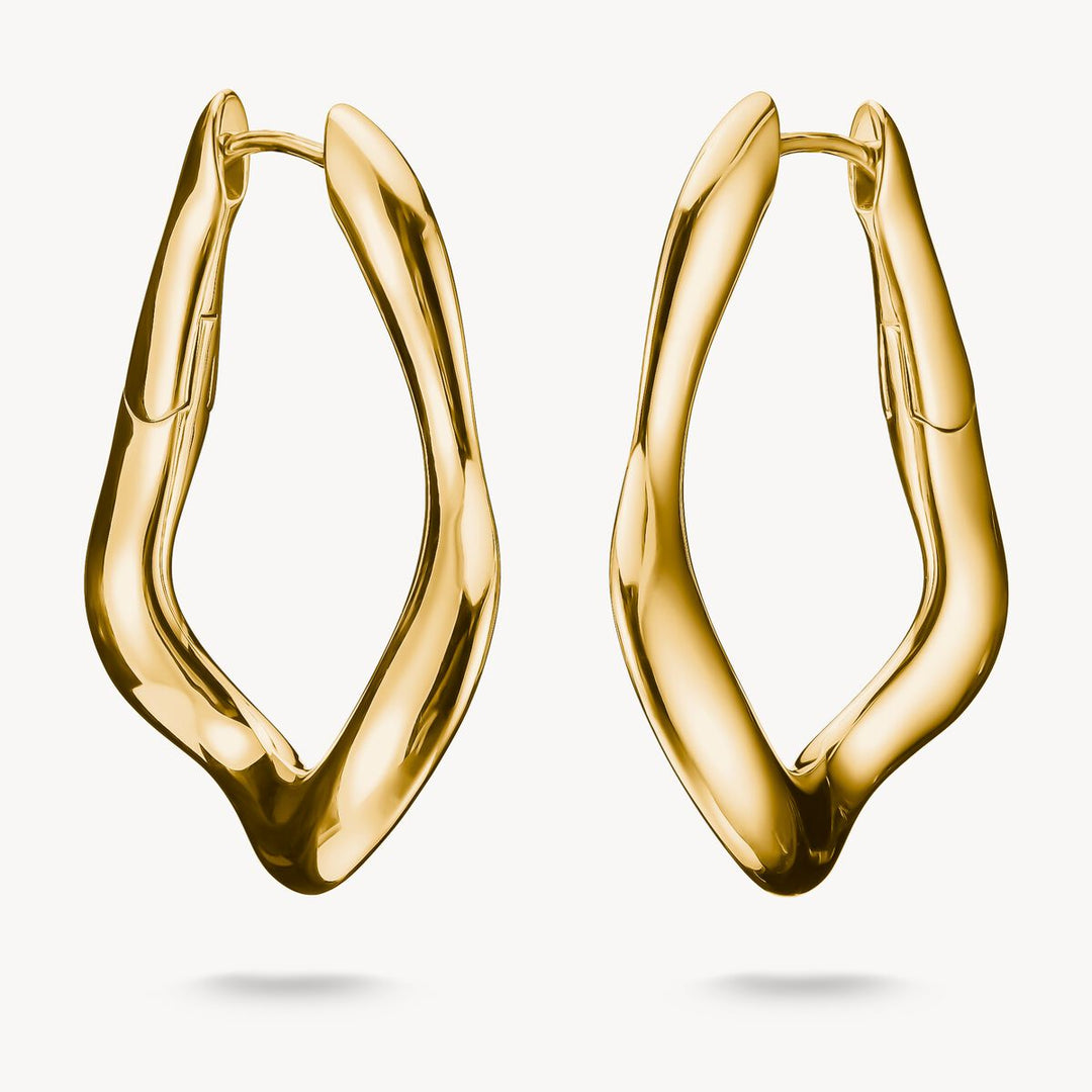 Thomas Sabo - Natural Beauty Big Hoop Earrings - Gold