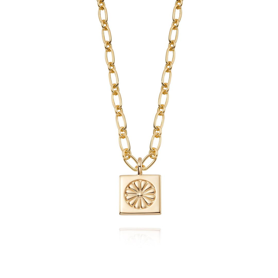 Daisy London - Daisy Bloom Medallion Necklace - Gold