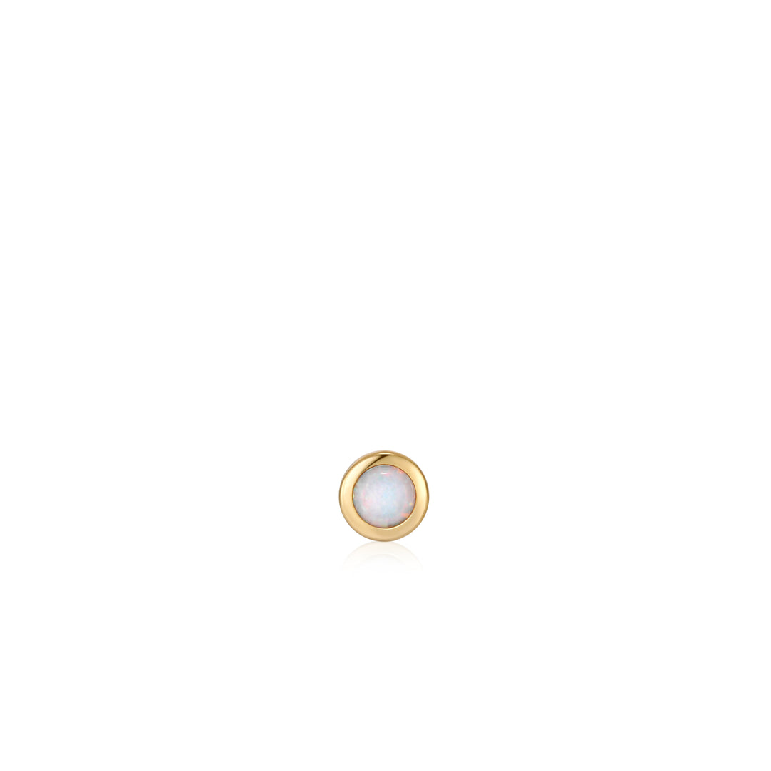 Ania Haie - Kyoto Opal Bezel Barbell Single Earring - Gold