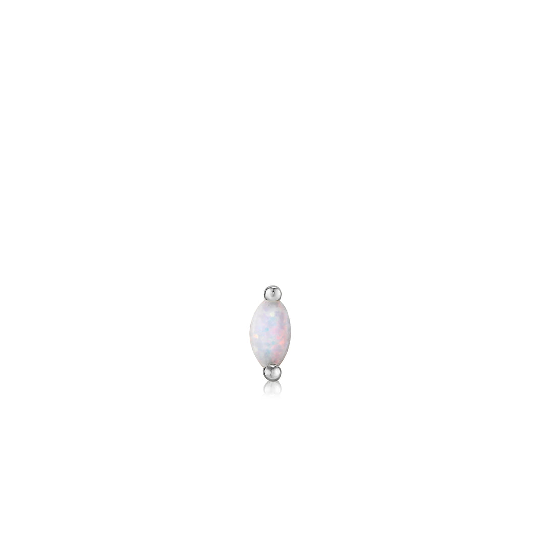 Ania Haie - Kyoto Opal Marquise Barbell Single Earring - Silver