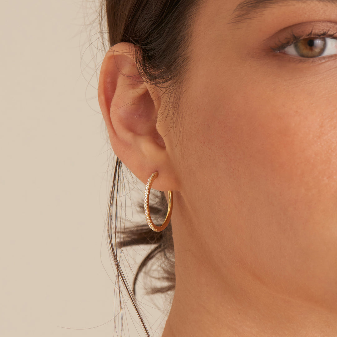 Ania Haie - Glam Hoop Earrings - Gold