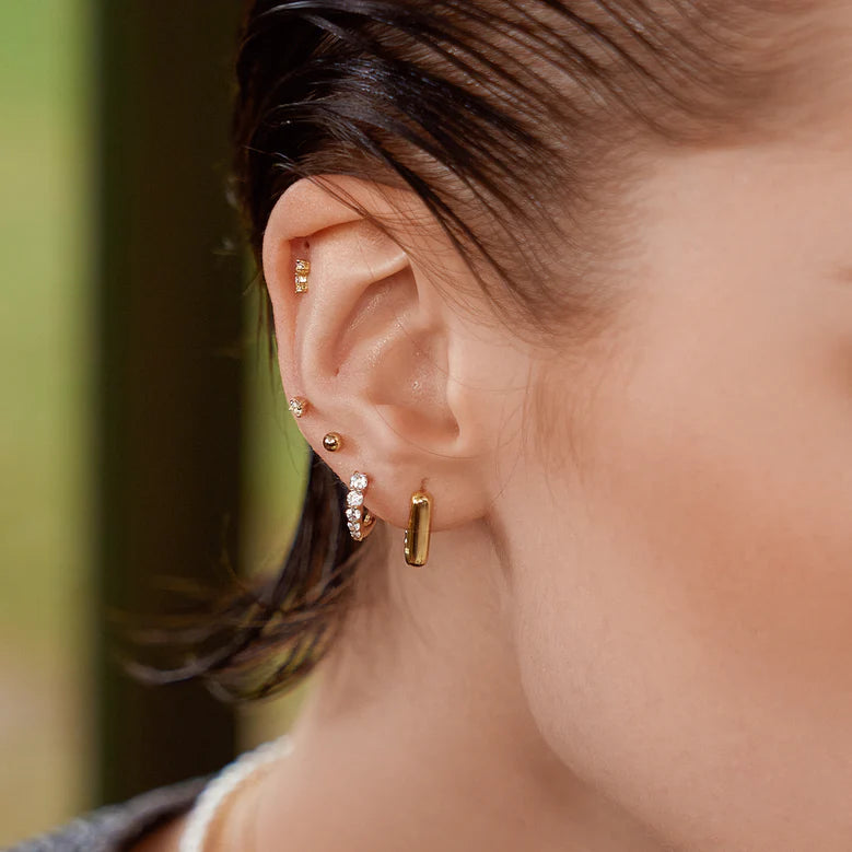 Ania Haie - Pavé Huggie Earrings - Gold