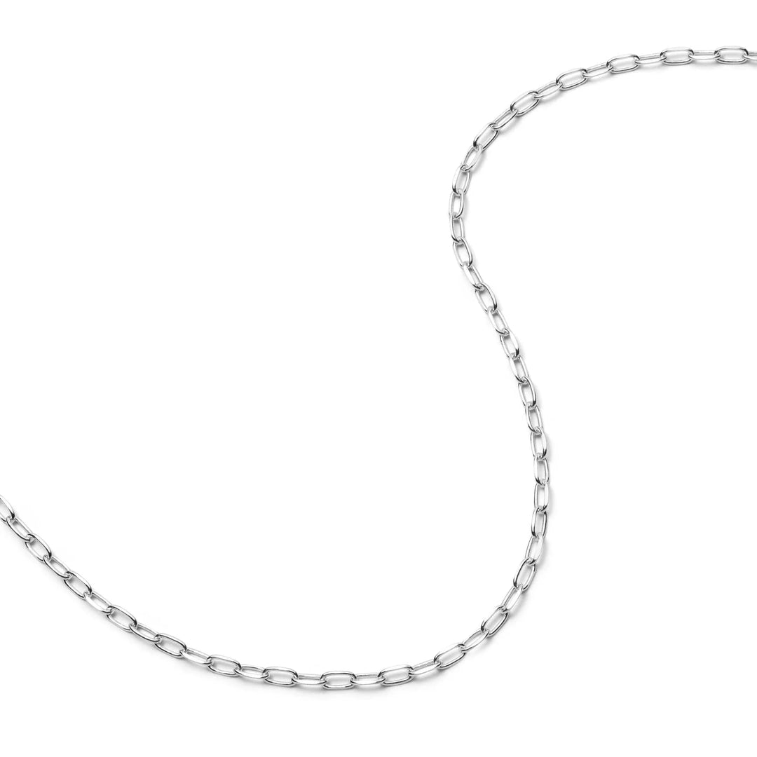Daisy London - Light Paperclip Chain Necklace - Silver