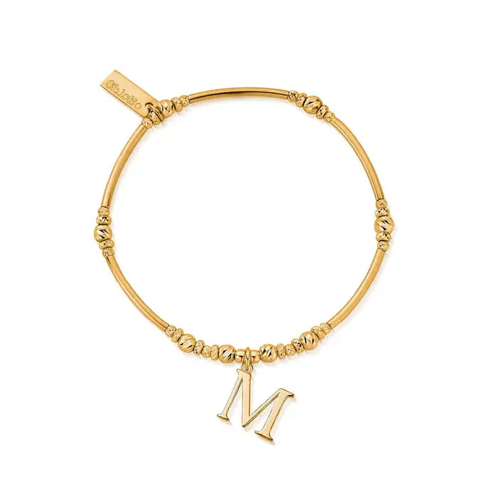 ChloBo - Iconic Initial 'M' Bracelet - Gold