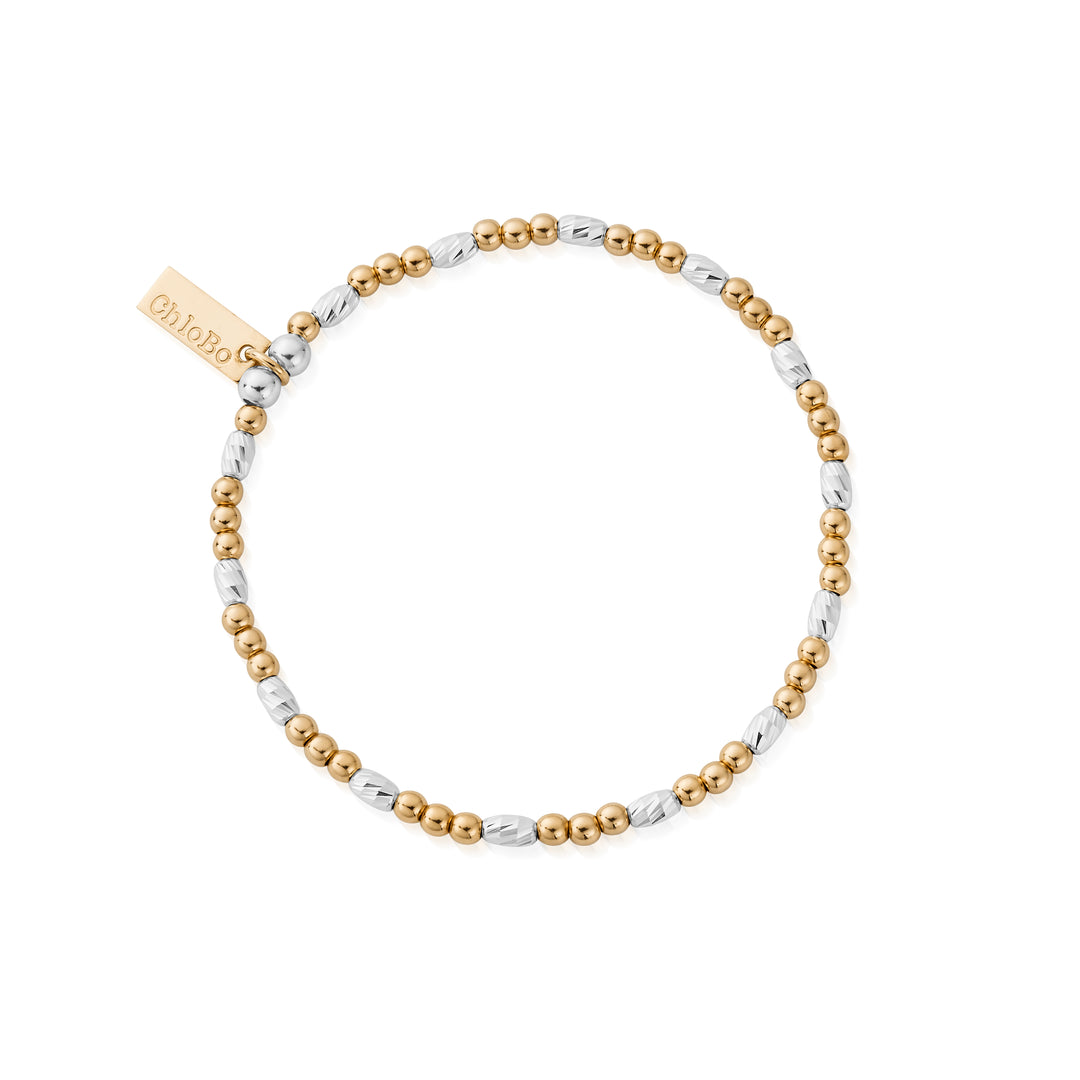 ChloBo - Mixed Metal Dainty Sparkle Bracelet