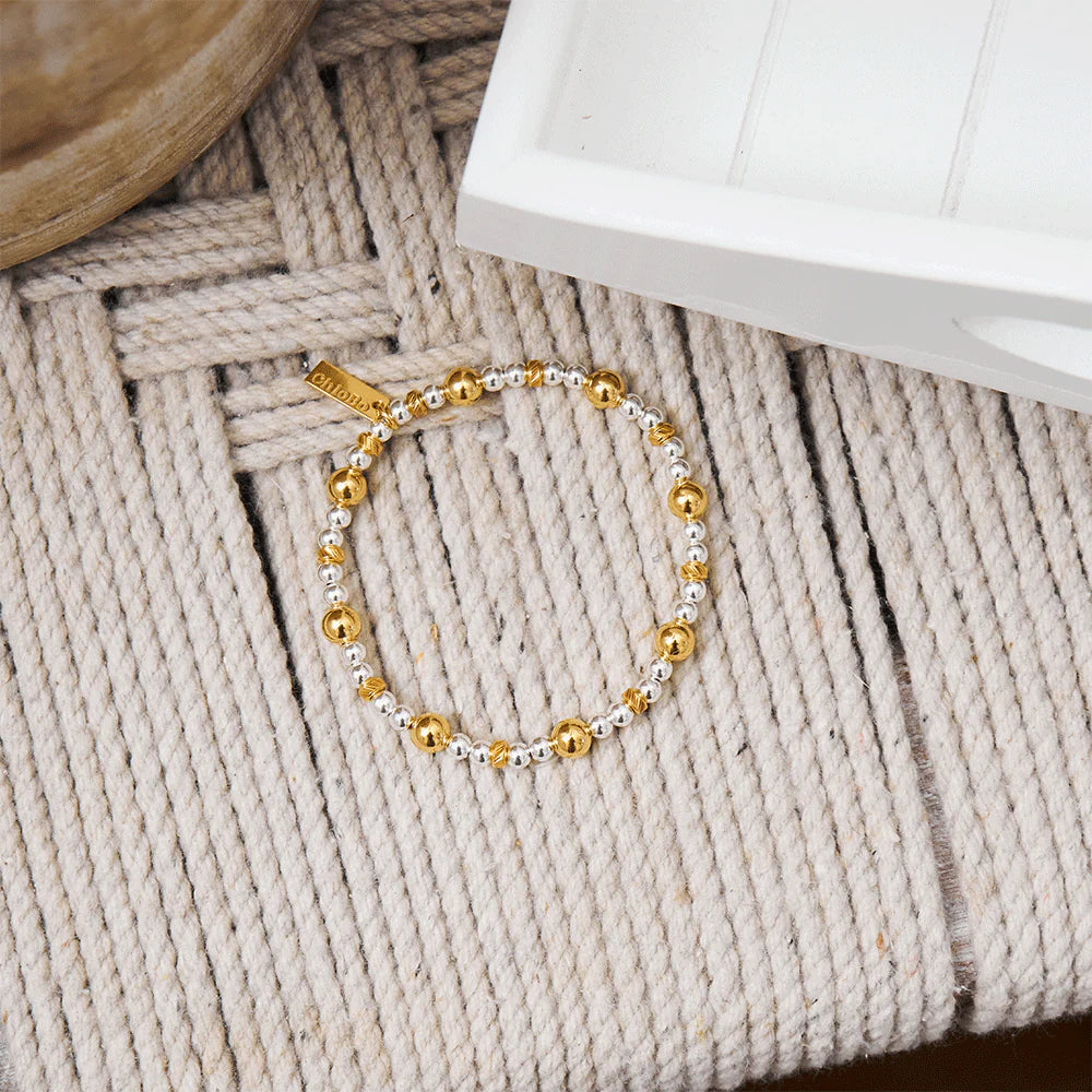 ChloBo - Sparkle Ball Bracelet - Gold & Silver