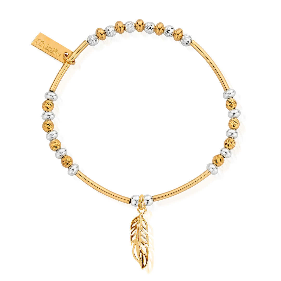 ChloBo - Mixed Metal Filligree Feather Bracelet