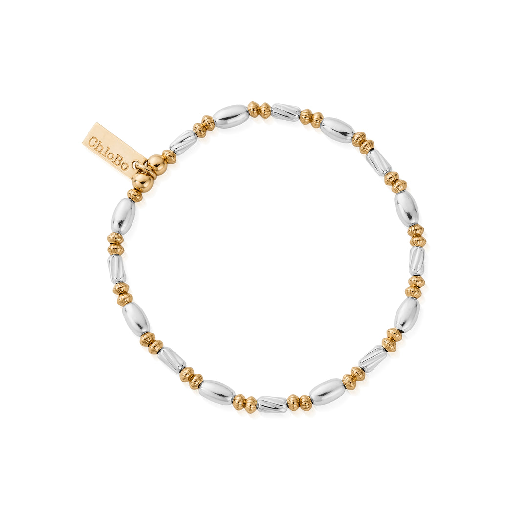 ChloBo - Mixed Metal Twisted Oval Bracelet