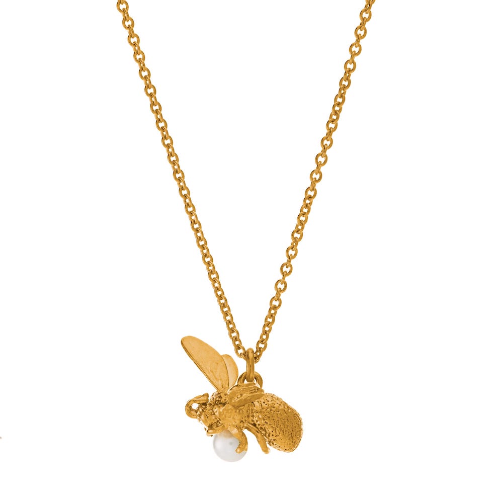 Alex Monroe - Flying Bee Necklace - Gold