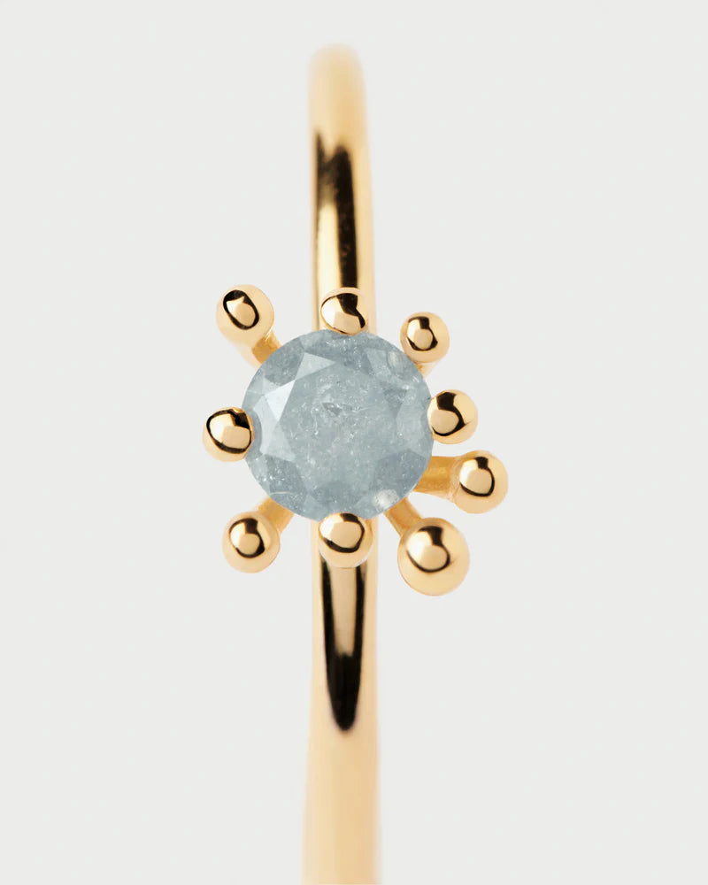 PDPAOLA - Grey Fleur Ring - Gold
