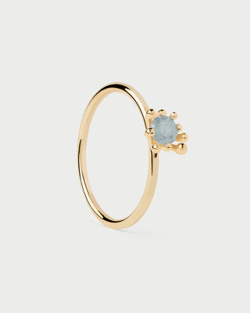 PDPAOLA - Grey Fleur Ring - Gold