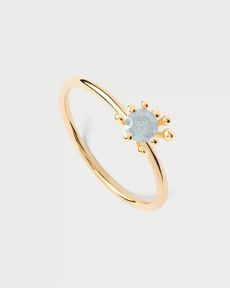 PDPAOLA - Grey Fleur Ring - Gold