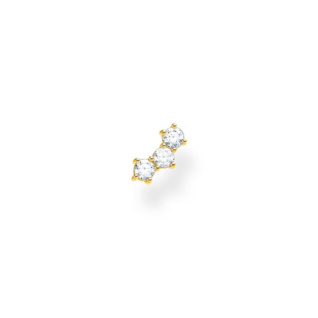 Thomas Sabo - Yellow Gold Zirconia Single Ear Stud Climber
