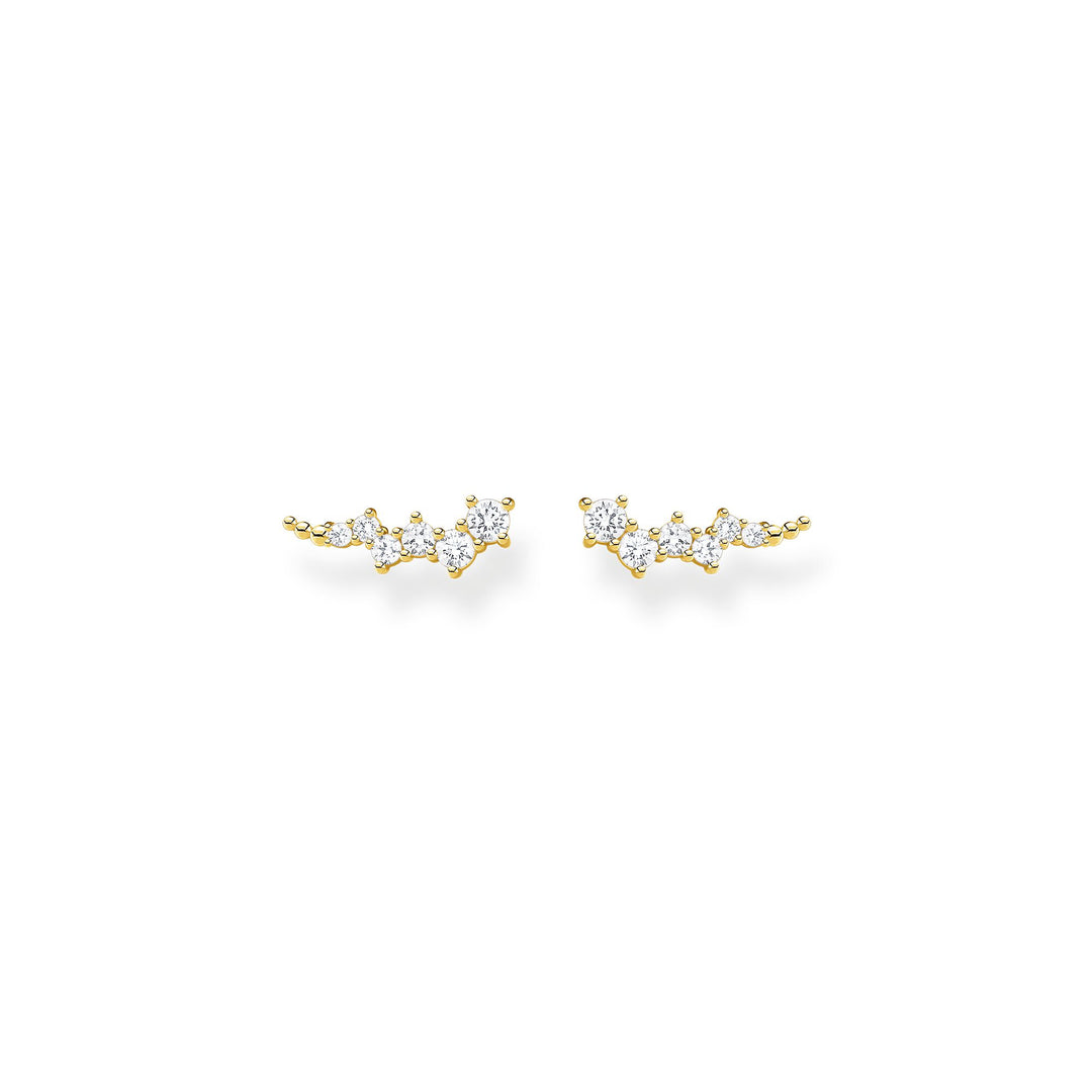 Thomas Sabo - White Stones Ear Climbers Gold