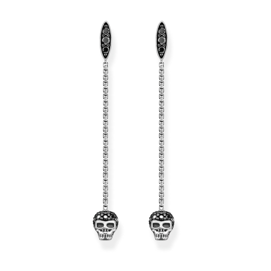 Thomas Sabo - Silver Skull Drop Earrings