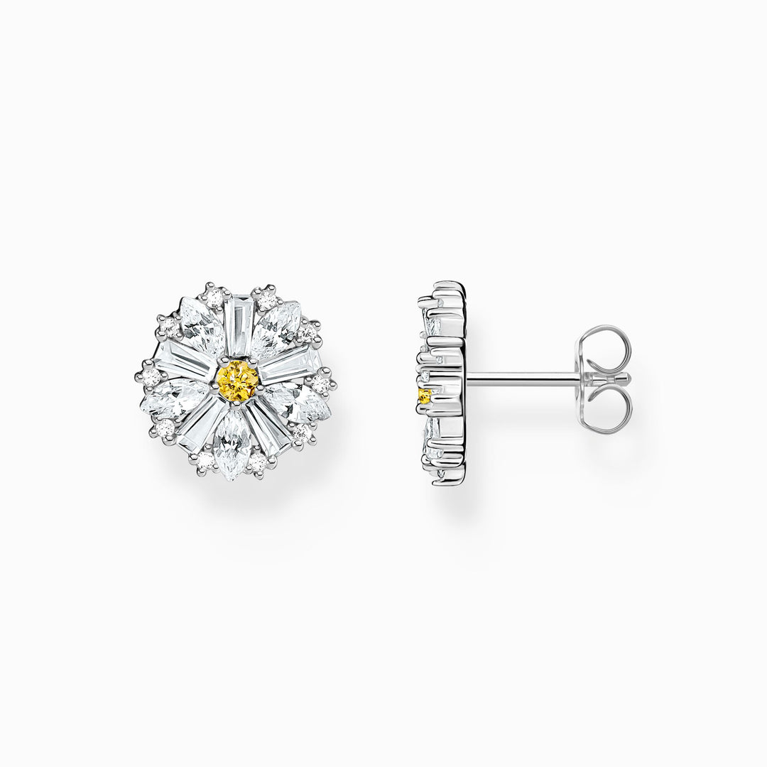 Thomas Sabo - Lovely Daisy Big Flower Earrings - Silver