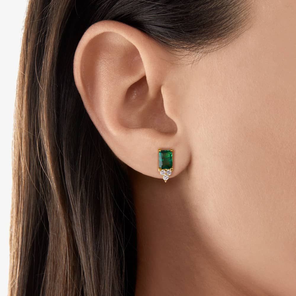 Thomas Sabo - Green Stone White Zirconia Studs