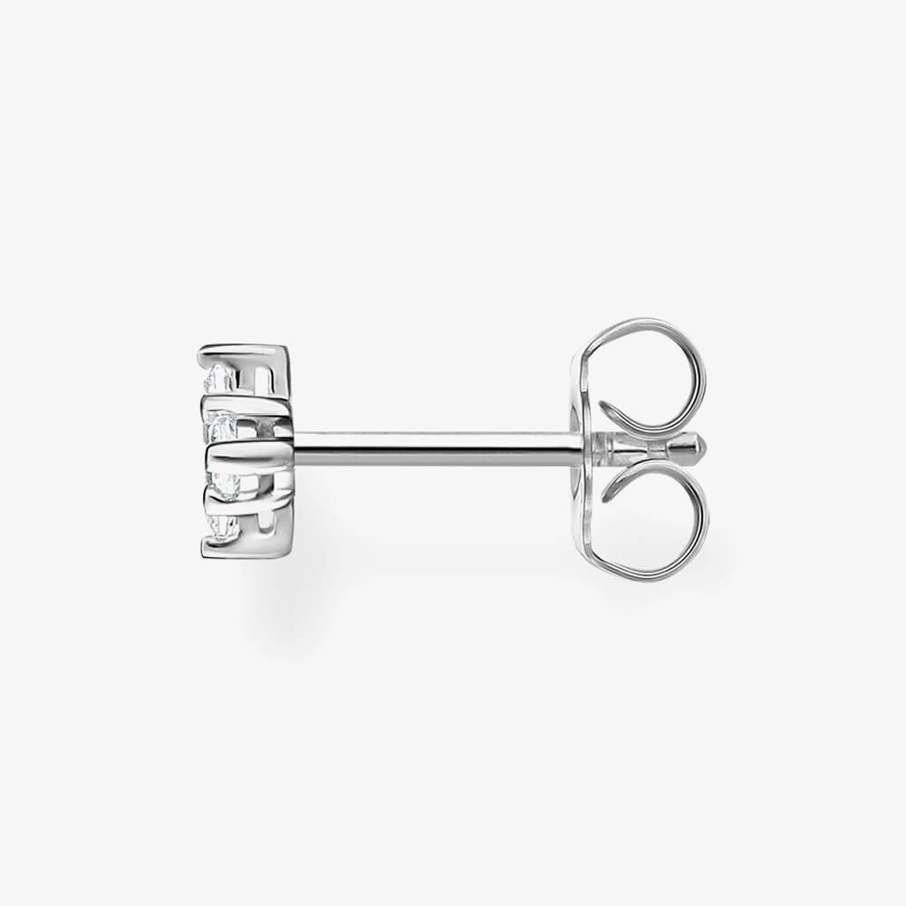 Thomas Sabo - White Stones Single Ear Stud Silver