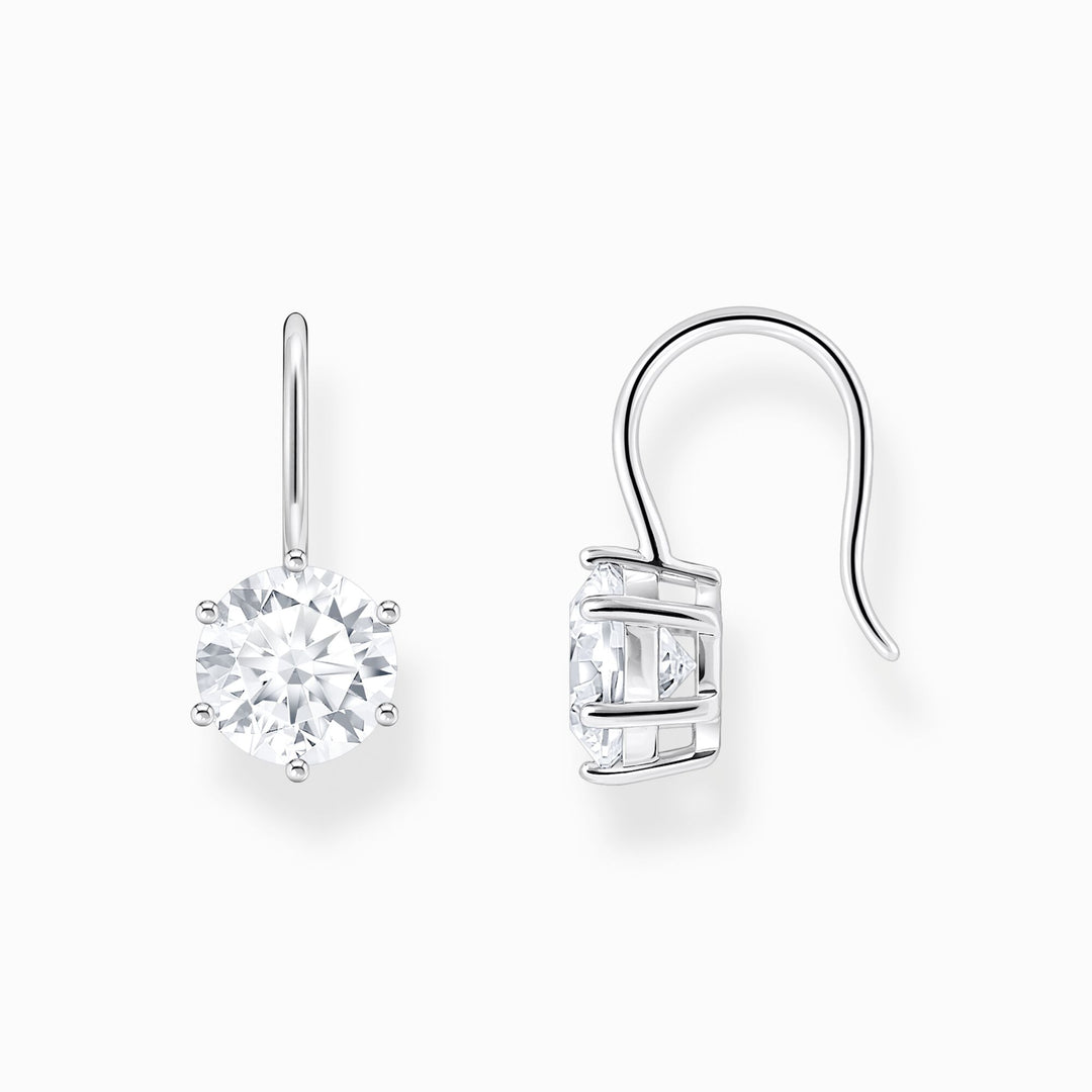 Thomas Sabo - White CZ Earrings - Silver