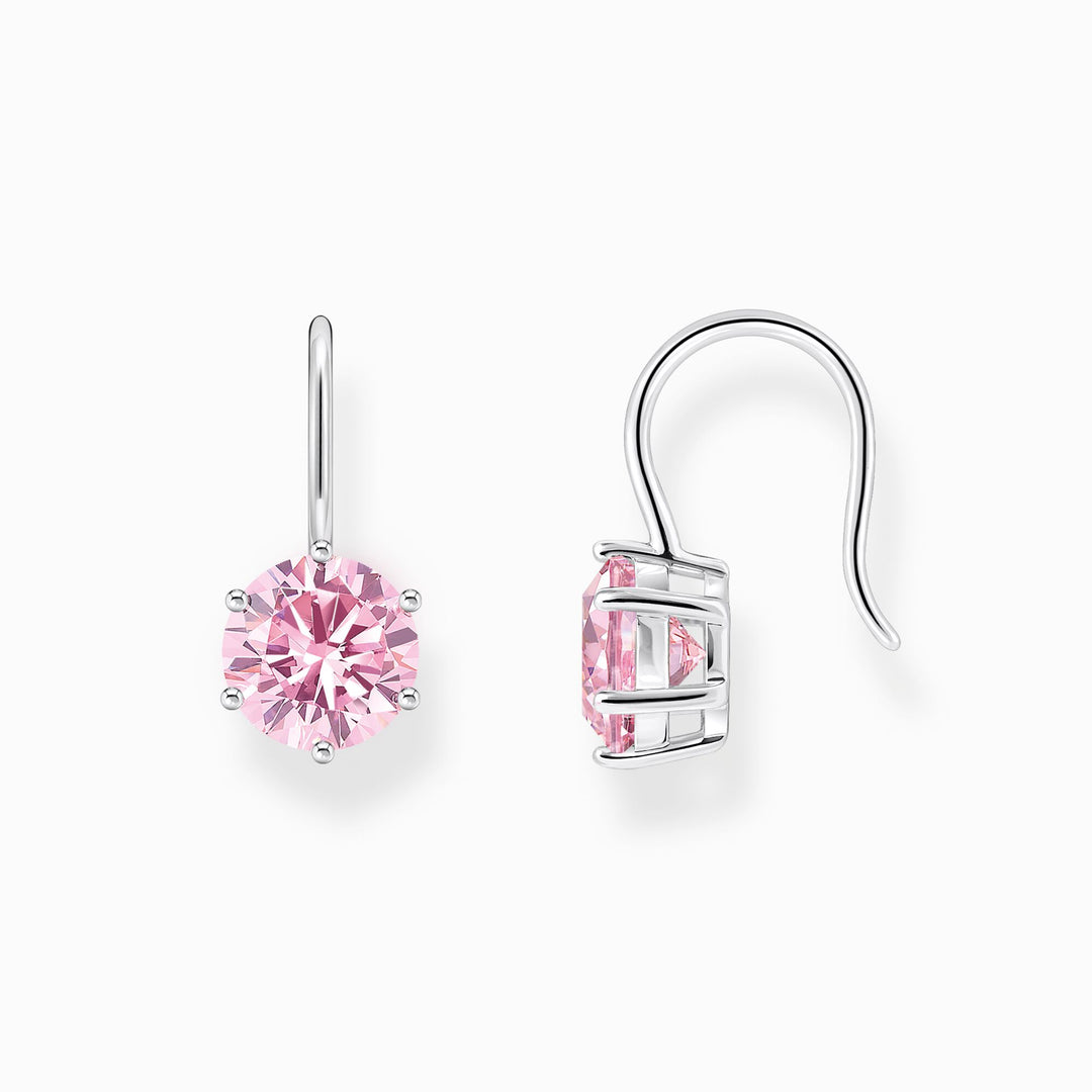 Thomas Sabo - Pink CZ Earrings - Silver