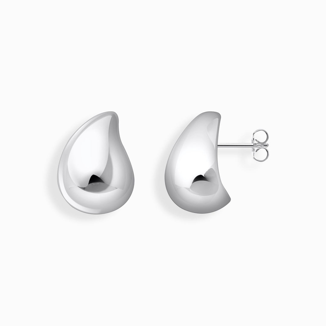 Thomas Sabo - Organic Drop Shape Earrings - Silver