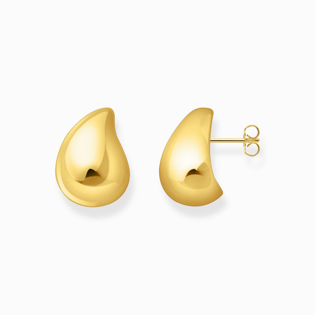 Thomas Sabo - Organic Drop Shape Earrings - Gold