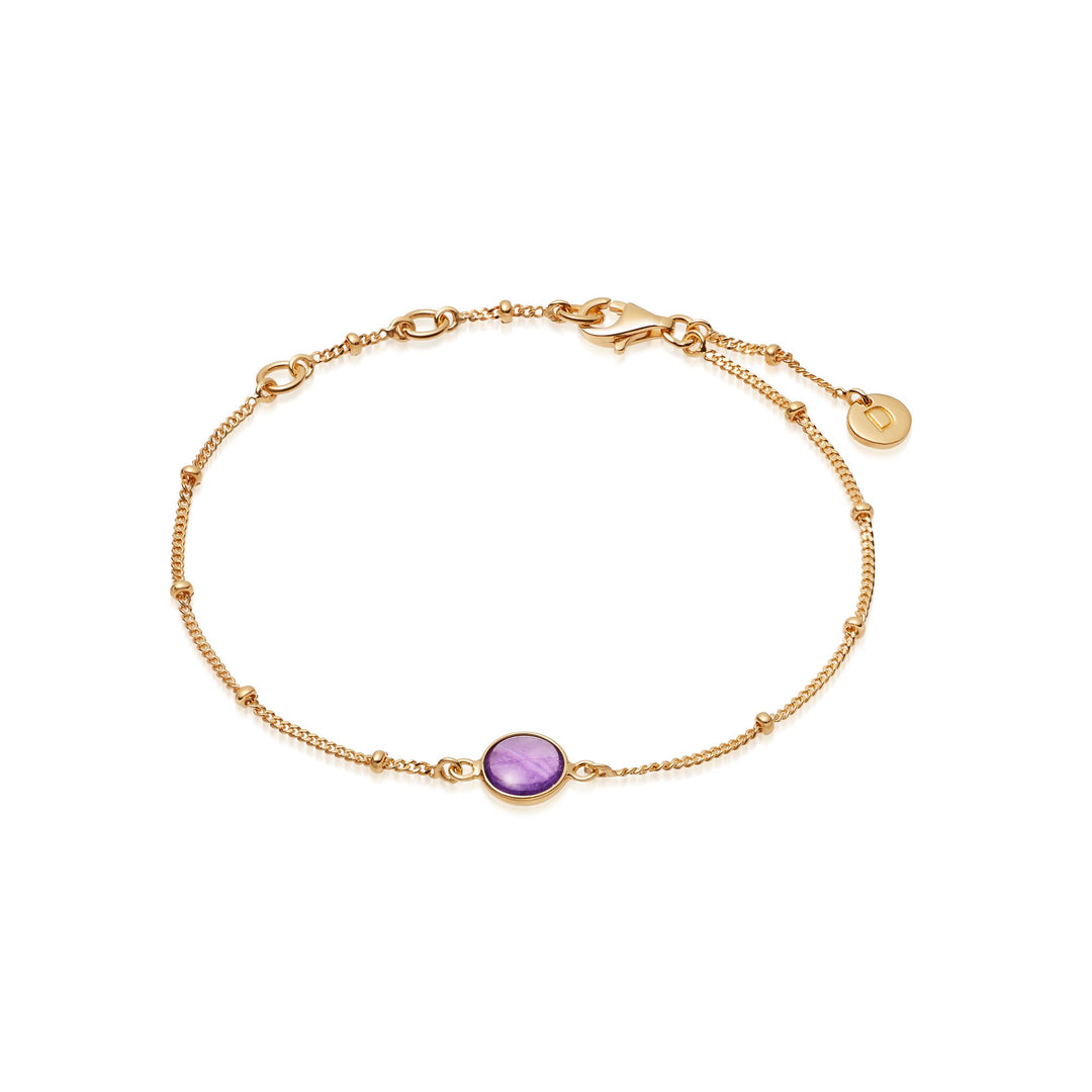 Daisy London - Amethyst Healing Bracelet - Gold