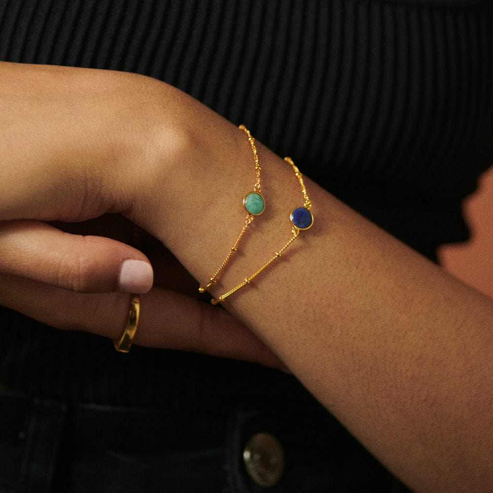 Daisy London - Amazonite Healing Bracelet - Gold
