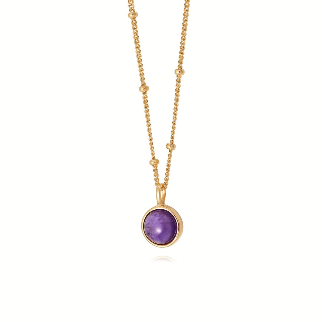 Daisy London - Amethyst Healing Necklace - Gold
