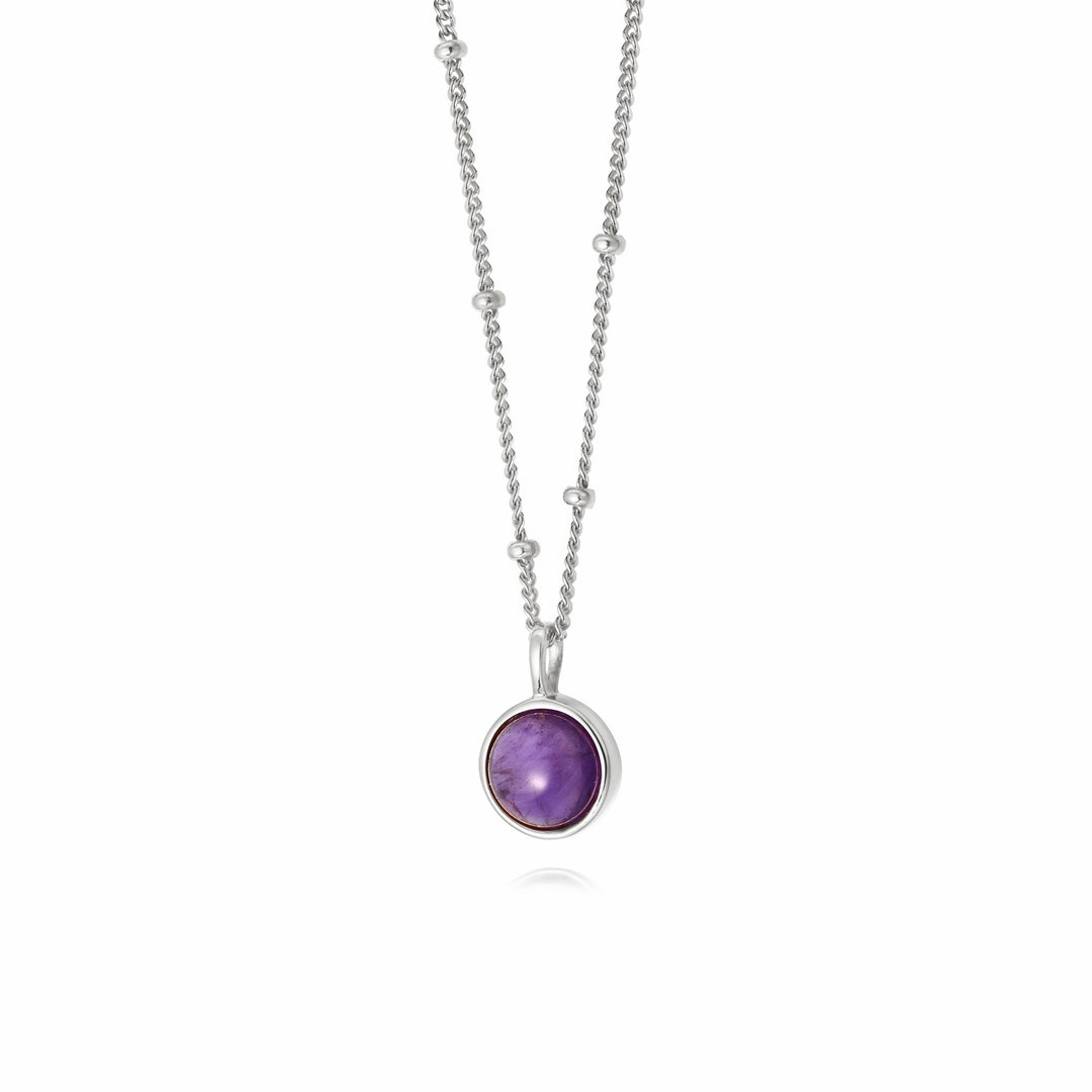 Daisy London - Amethyst Healing Necklace - Silver